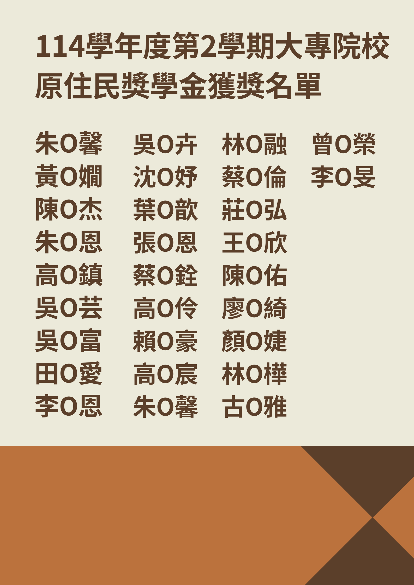 獎學金海報
